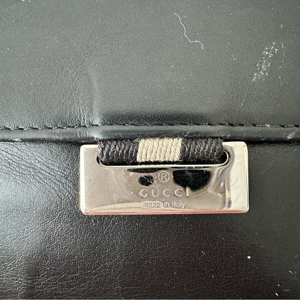 Authentic Men's Gucci Bi-Fold Depero Black Wallet. Used condition. - Picture 8 of 11